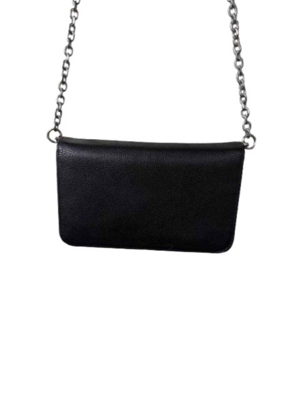 Longchamp Le Foulonné Pebbled Leather Wallet on Chain (WOC) - Picture 4 of 8